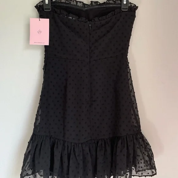 Hello Molly Face on Magazines Dress - XS Black - Picture 5 of 7